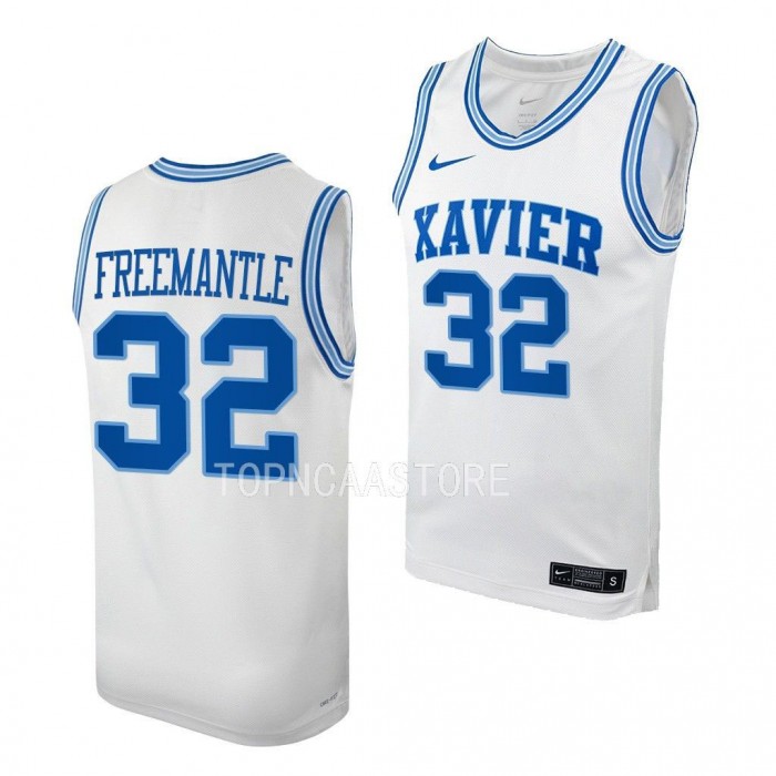White Label DTG Xavier - NCAA Men's Basketball : Zach Freemantle Ballin-Musketeers T-Shirt White / 5XL